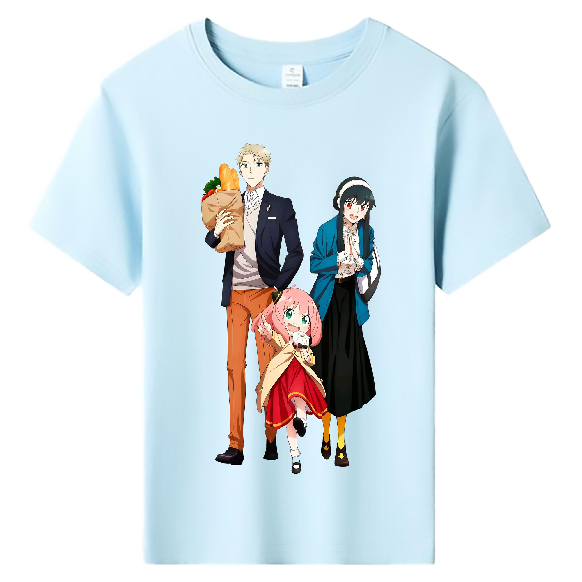 （画像用） SPY×FAMILY间谍家家酒 綿100％キッズTシャツ（フロントプリント）